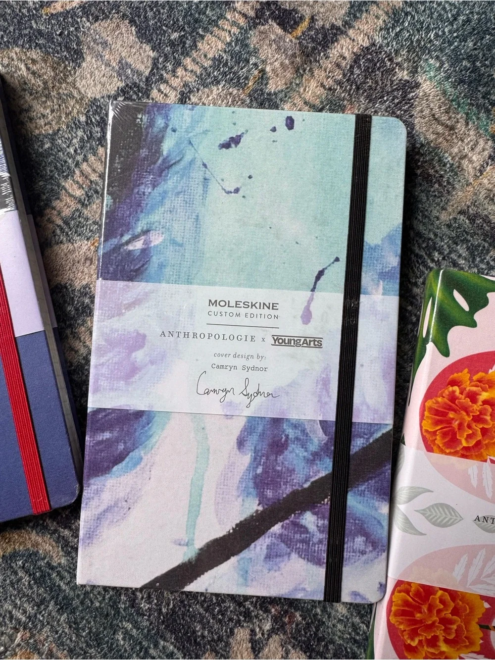 Moleskine x Anthropologie Set of 3 Patterned Special Edition Hardcover Notebooks